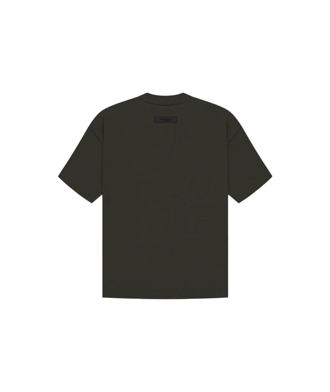 FEAR OF GOD ESSENTIALS Черная хлопковая футболка, фото 2