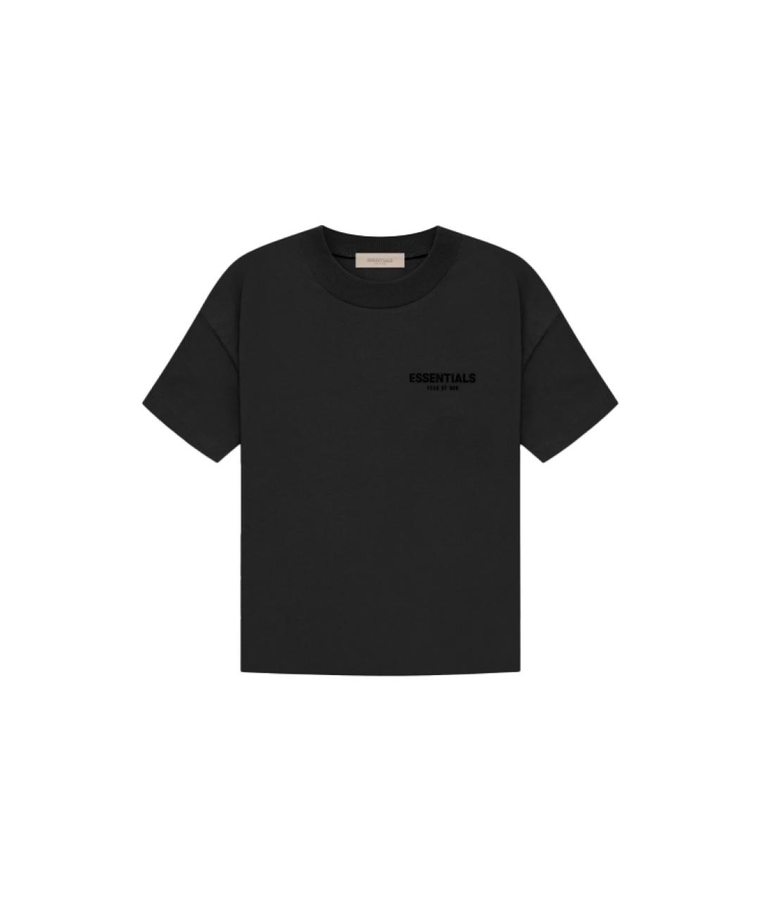 FEAR OF GOD ESSENTIALS Черная хлопковая футболка, фото 1