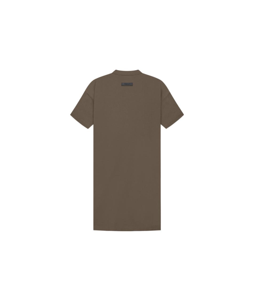 FEAR OF GOD ESSENTIALS Хаки хлопковое повседневное платье, фото 2