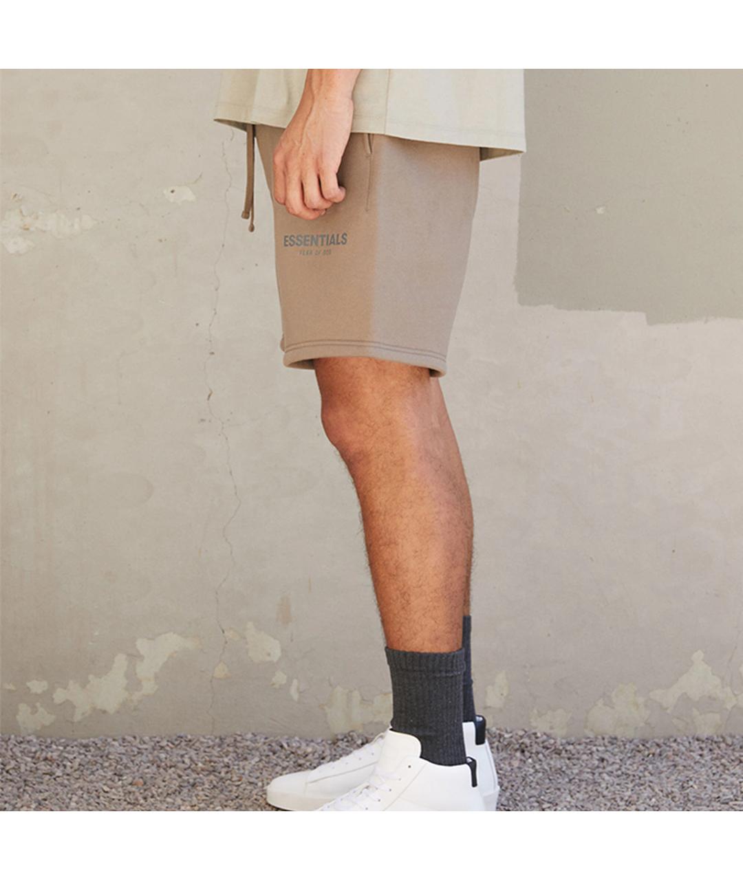 FEAR OF GOD ESSENTIALS Коричневые хлопковые шорты, фото 4