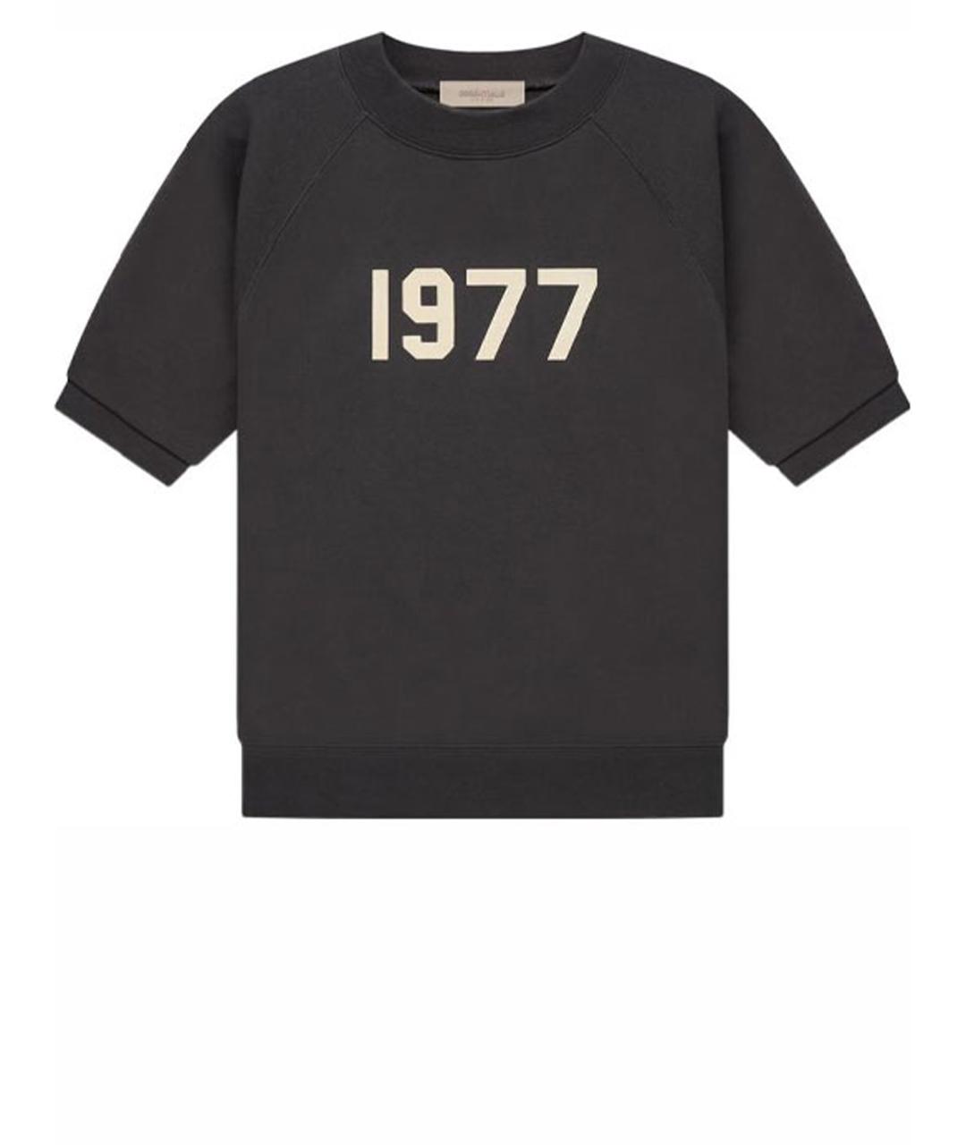 FEAR OF GOD ESSENTIALS Черная хлопковая футболка, фото 1
