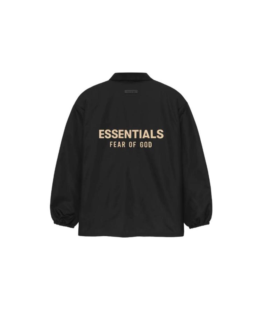 FEAR OF GOD ESSENTIALS Черная хлопковая куртка, фото 2