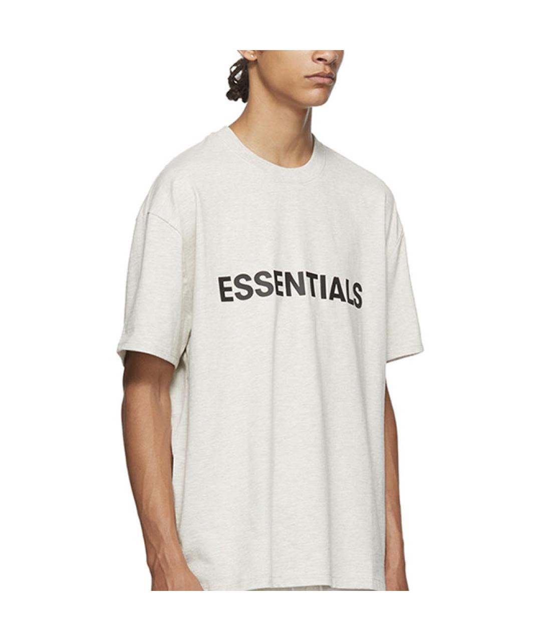 FEAR OF GOD ESSENTIALS Белая хлопковая футболка, фото 4