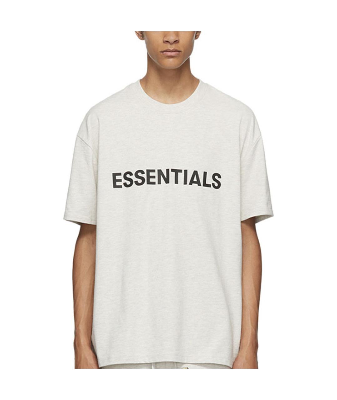 FEAR OF GOD ESSENTIALS Белая хлопковая футболка, фото 3