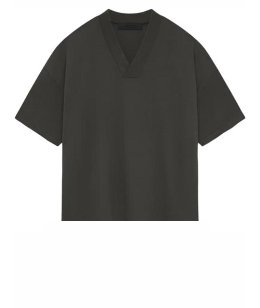 FEAR OF GOD ESSENTIALS Черная хлопковая футболка, фото 1