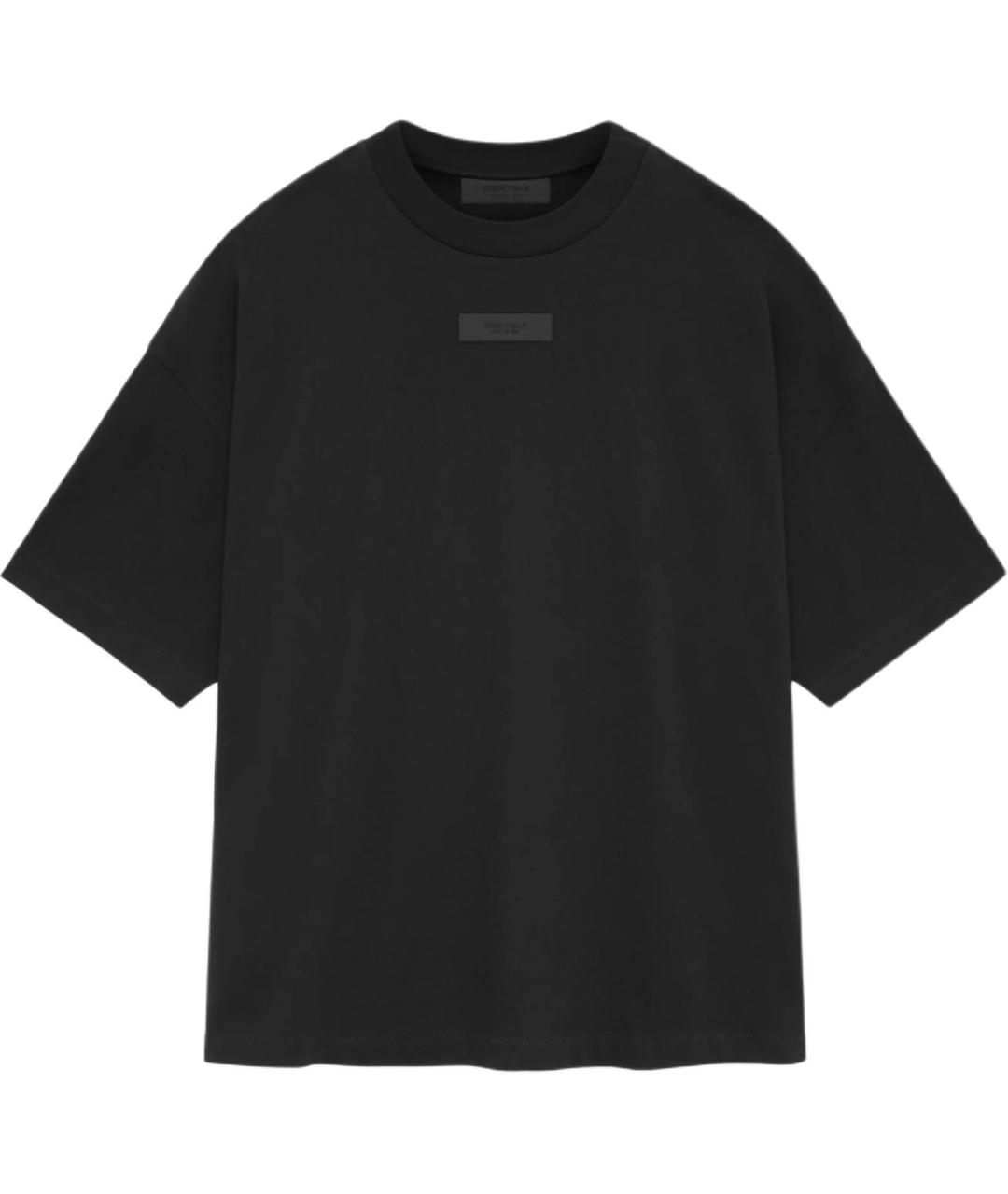 FEAR OF GOD ESSENTIALS Черная хлопковая футболка, фото 1