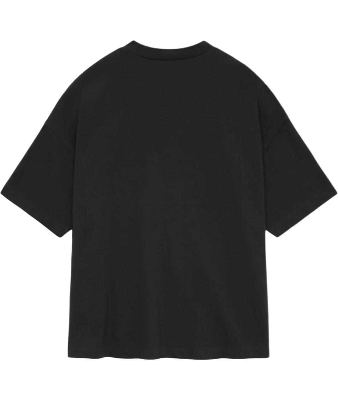 FEAR OF GOD ESSENTIALS Черная хлопковая футболка, фото 2