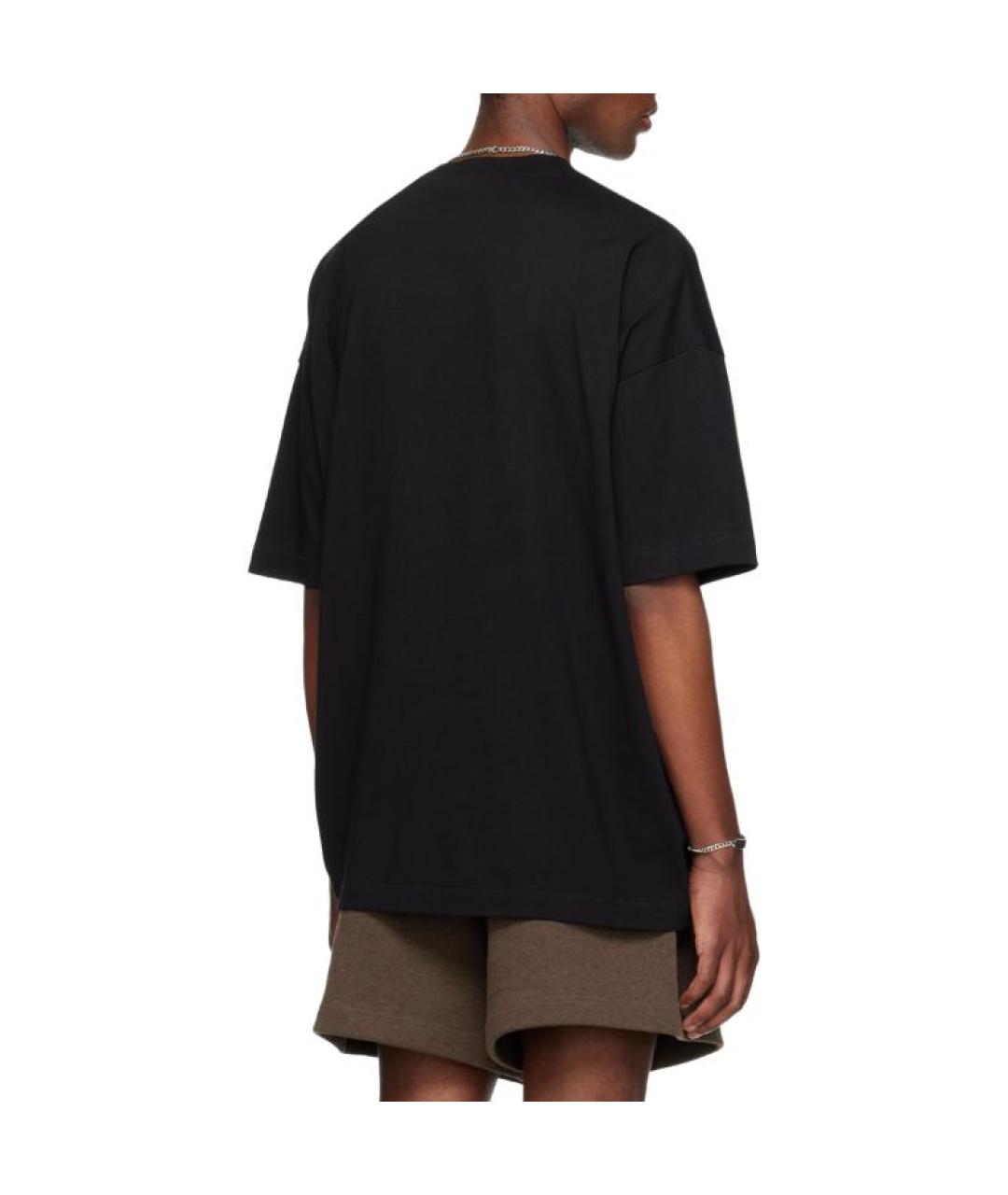 FEAR OF GOD ESSENTIALS Черная хлопковая футболка, фото 5