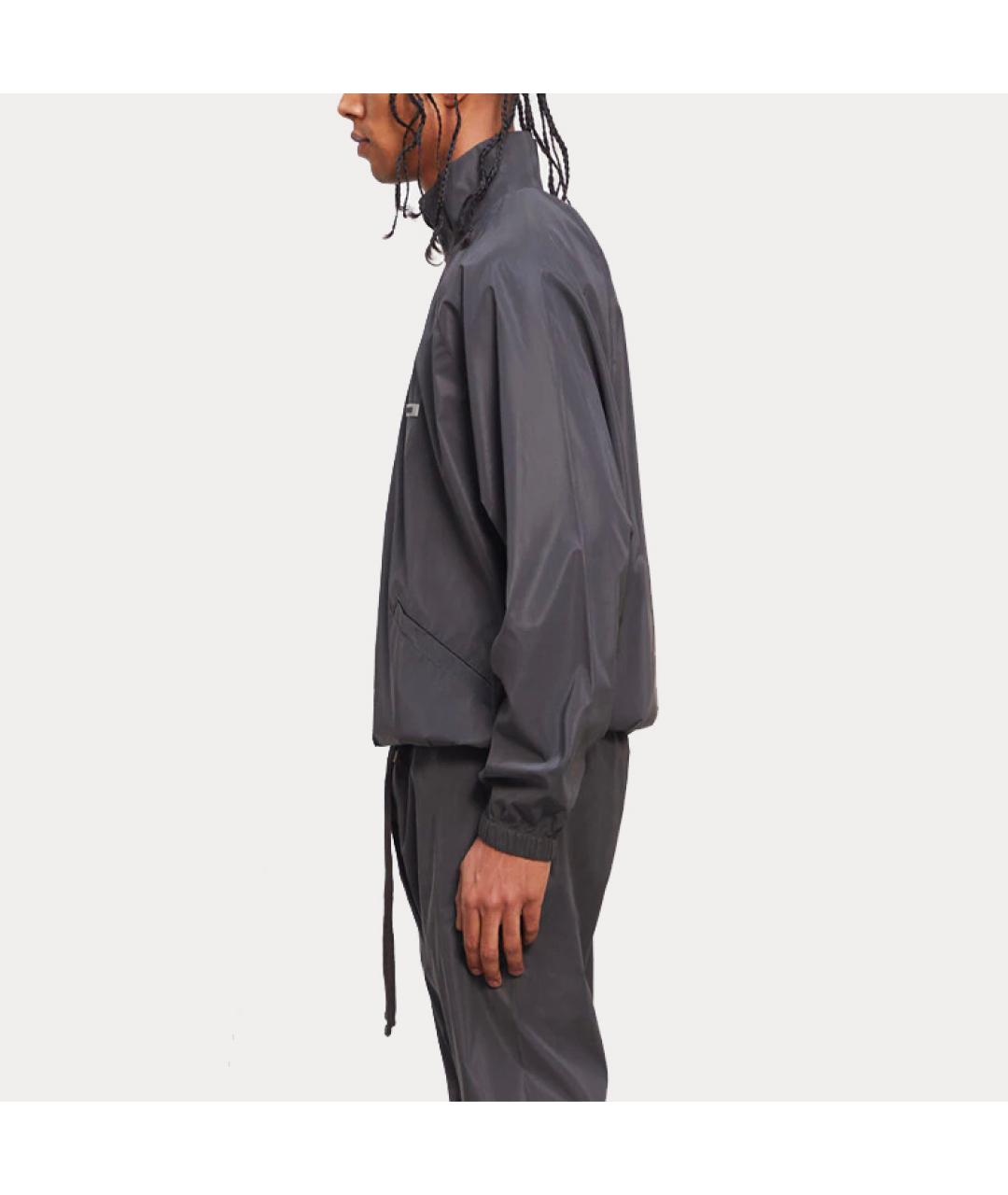 FEAR OF GOD ESSENTIALS Черная хлопковая куртка, фото 4