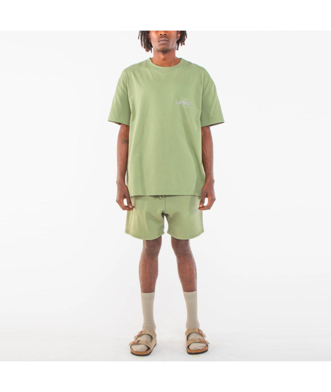 FEAR OF GOD ESSENTIALS Зеленая хлопковая футболка, фото 2