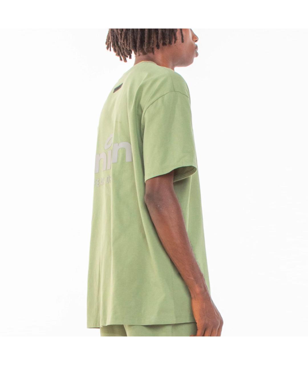 FEAR OF GOD ESSENTIALS Зеленая хлопковая футболка, фото 6