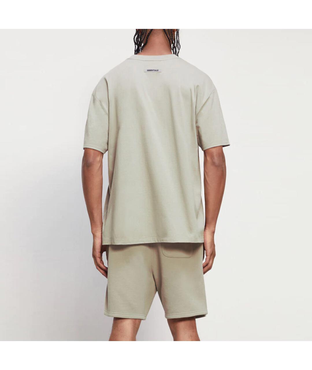 FEAR OF GOD ESSENTIALS Серая хлопковая футболка, фото 2