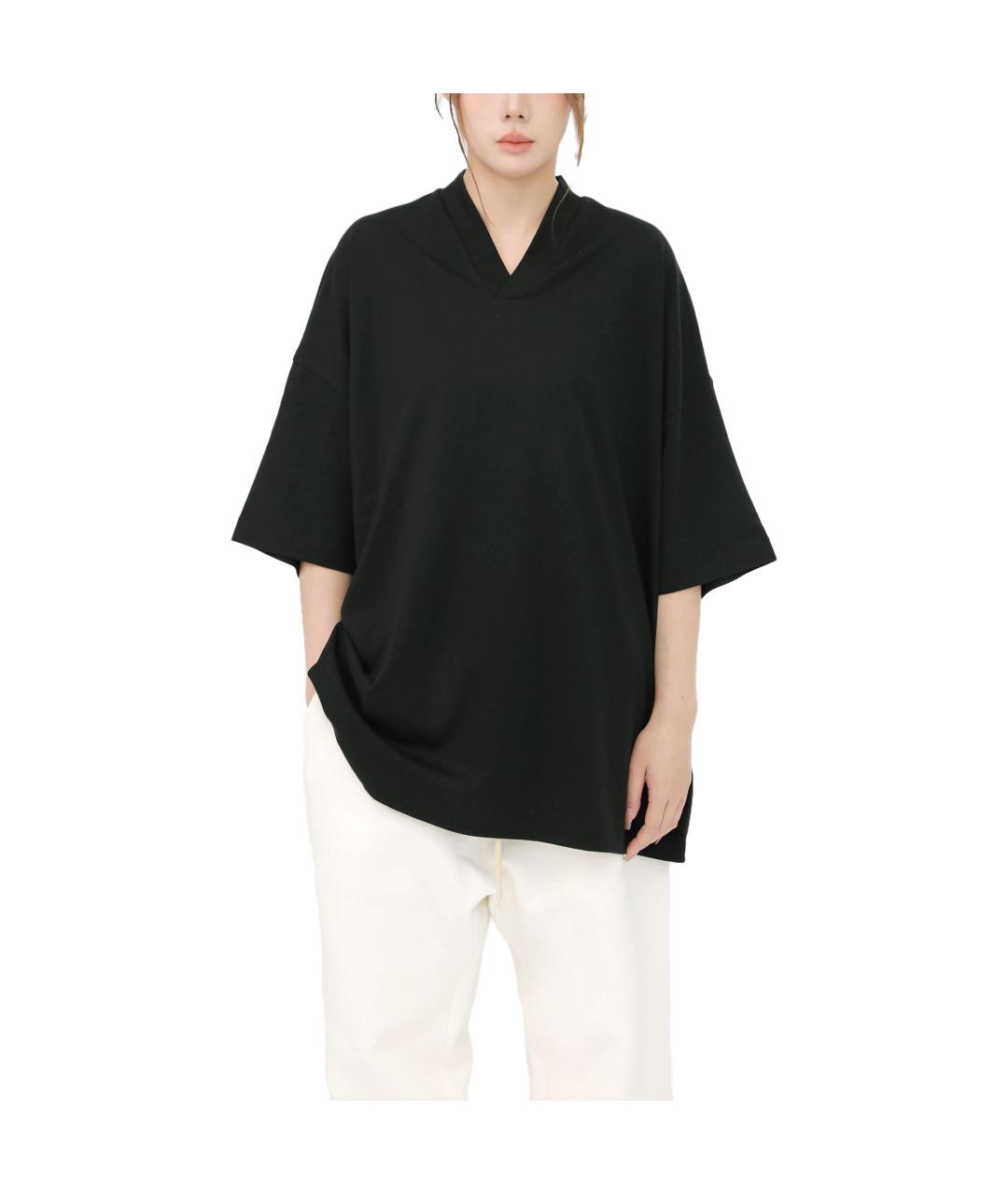 FEAR OF GOD ESSENTIALS Черная хлопковая футболка, фото 3