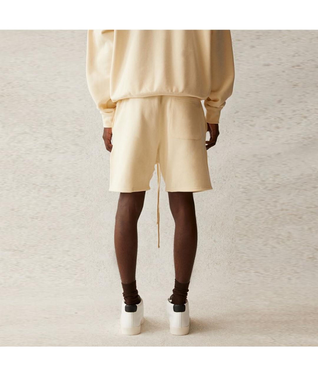 FEAR OF GOD ESSENTIALS Бежевые хлопковые шорты, фото 4