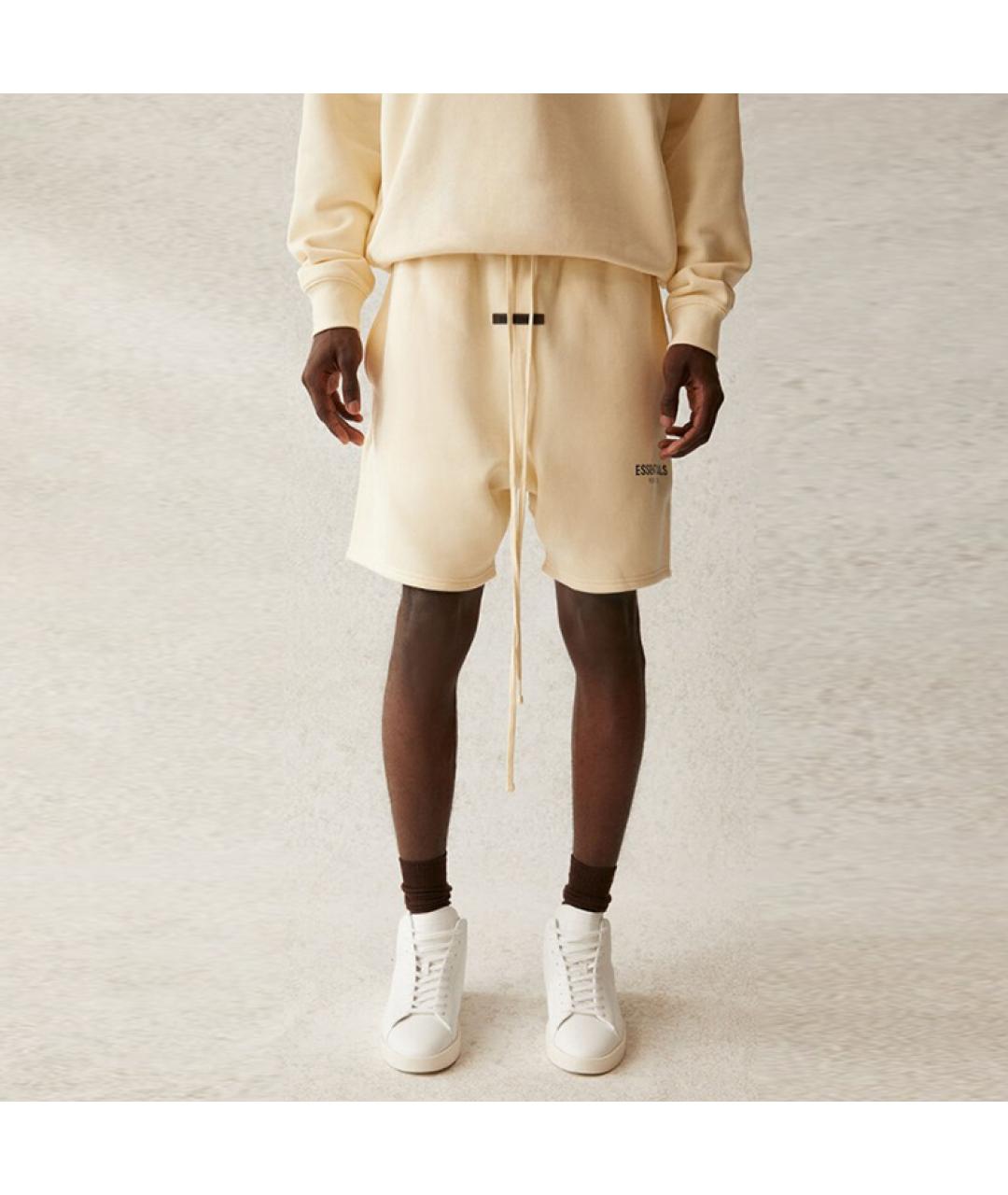 FEAR OF GOD ESSENTIALS Бежевые хлопковые шорты, фото 3