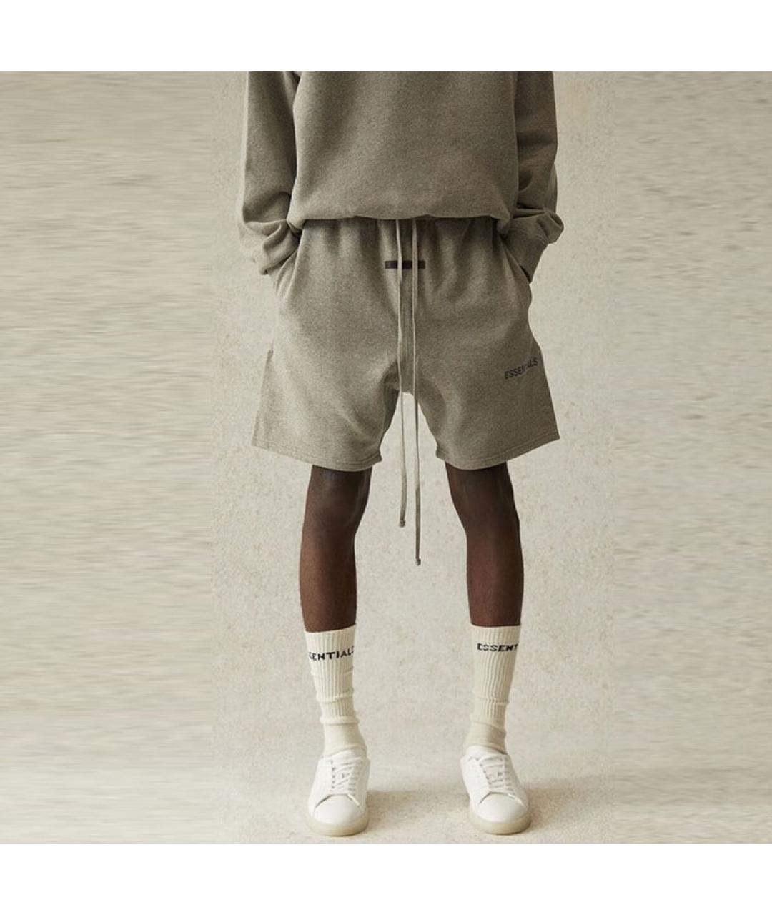 FEAR OF GOD ESSENTIALS Серые хлопковые шорты, фото 3