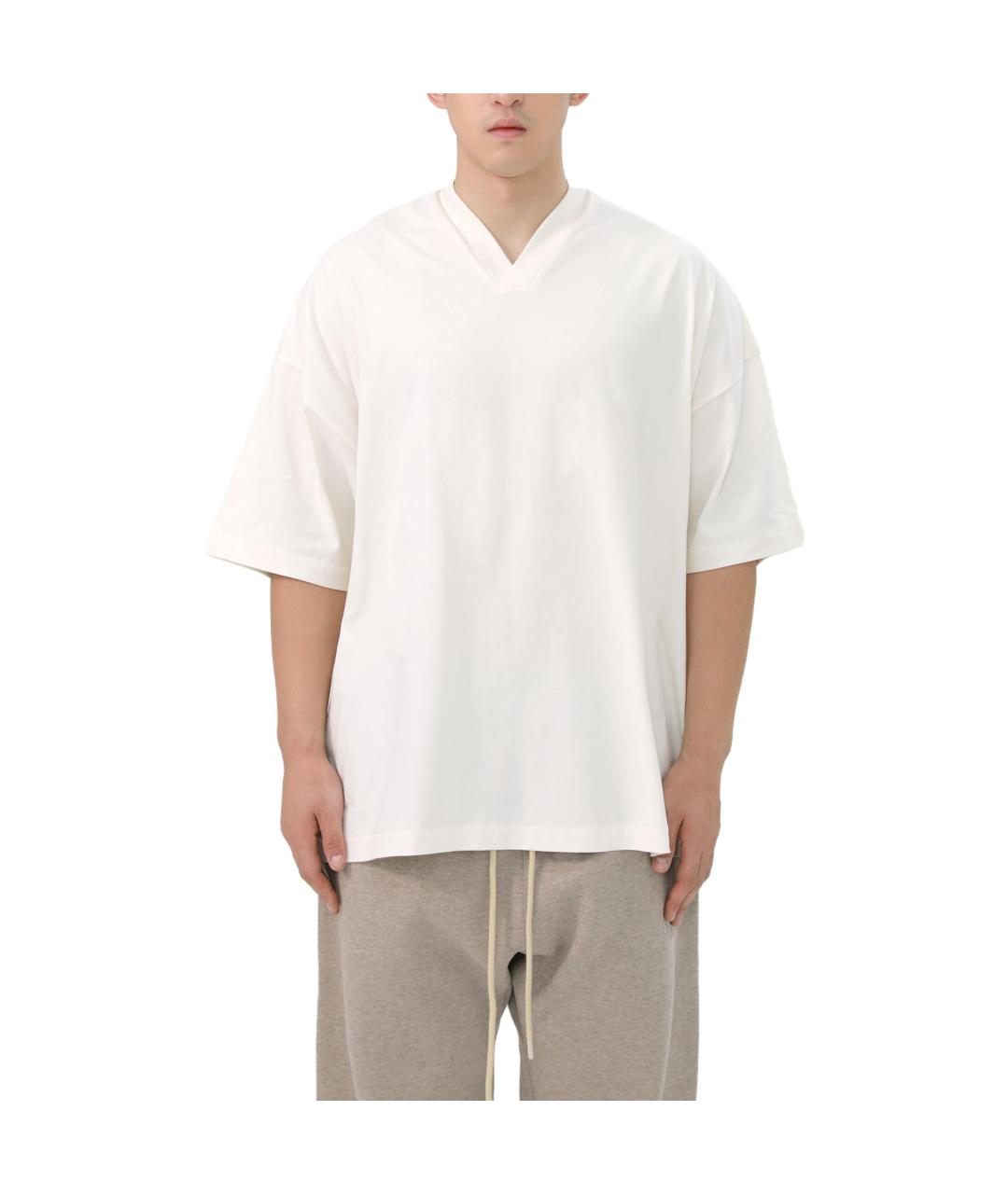 FEAR OF GOD ESSENTIALS Белая хлопковая футболка, фото 3