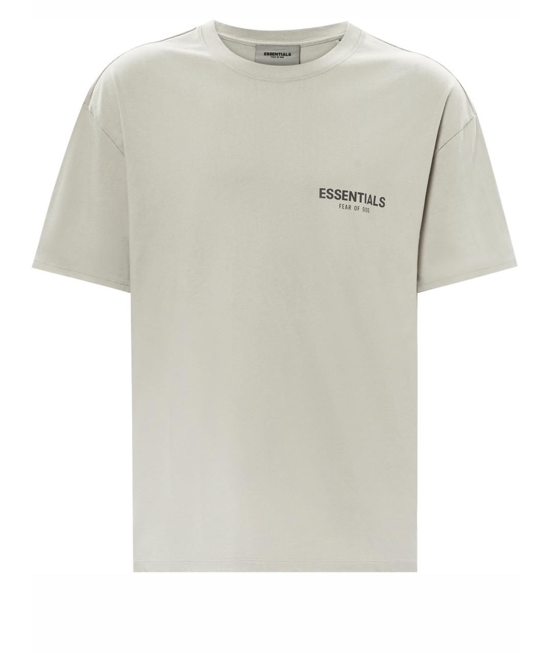 FEAR OF GOD ESSENTIALS Серая хлопковая футболка, фото 1