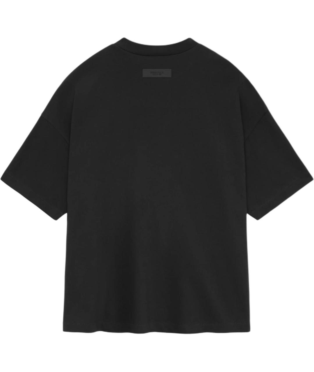 FEAR OF GOD ESSENTIALS Черная хлопковая футболка, фото 2