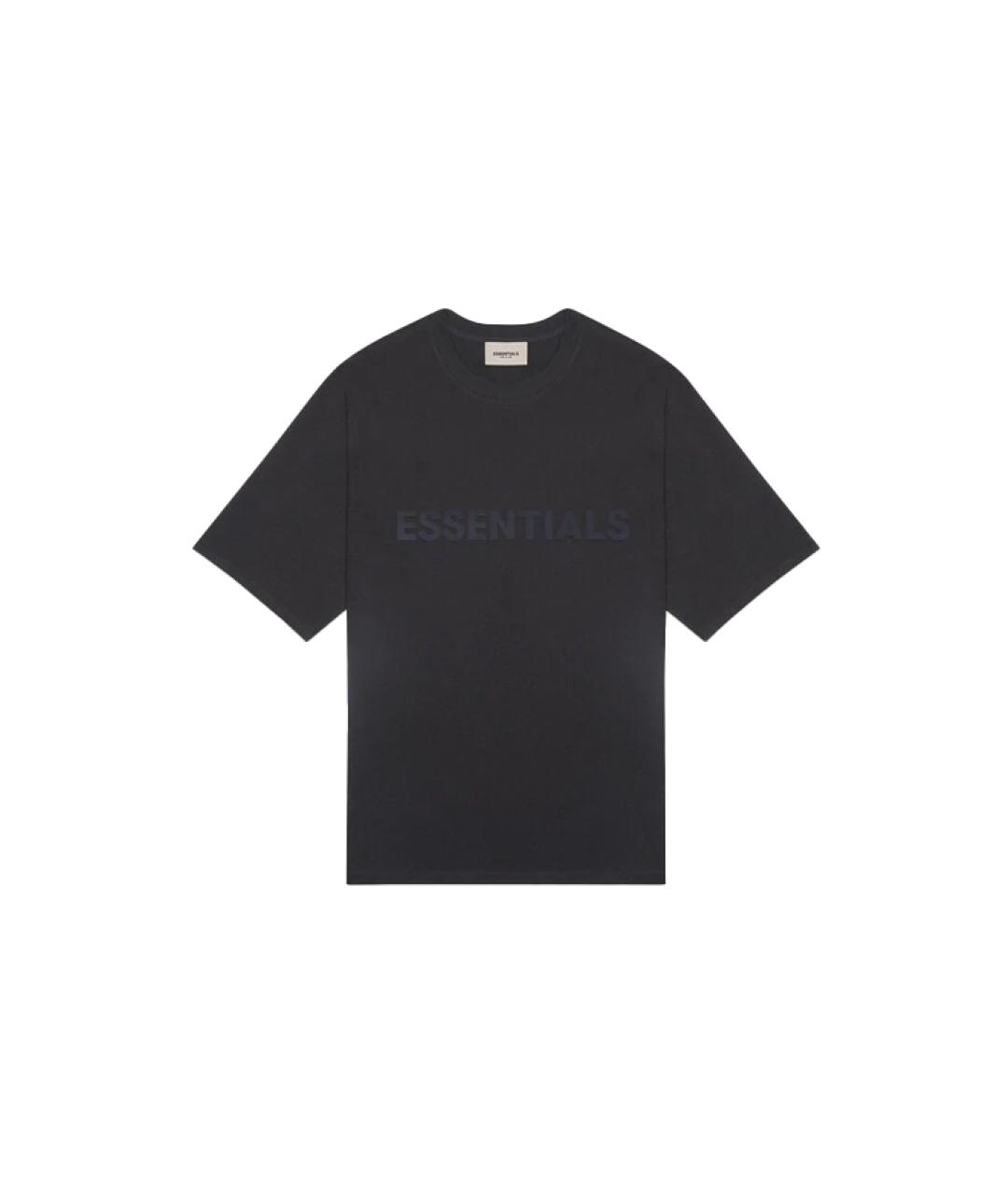FEAR OF GOD ESSENTIALS Черная хлопковая футболка, фото 1