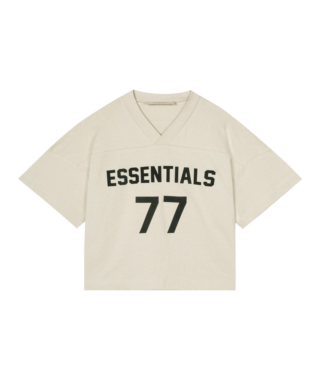 FEAR OF GOD ESSENTIALS Белая хлопковая футболка, фото 1