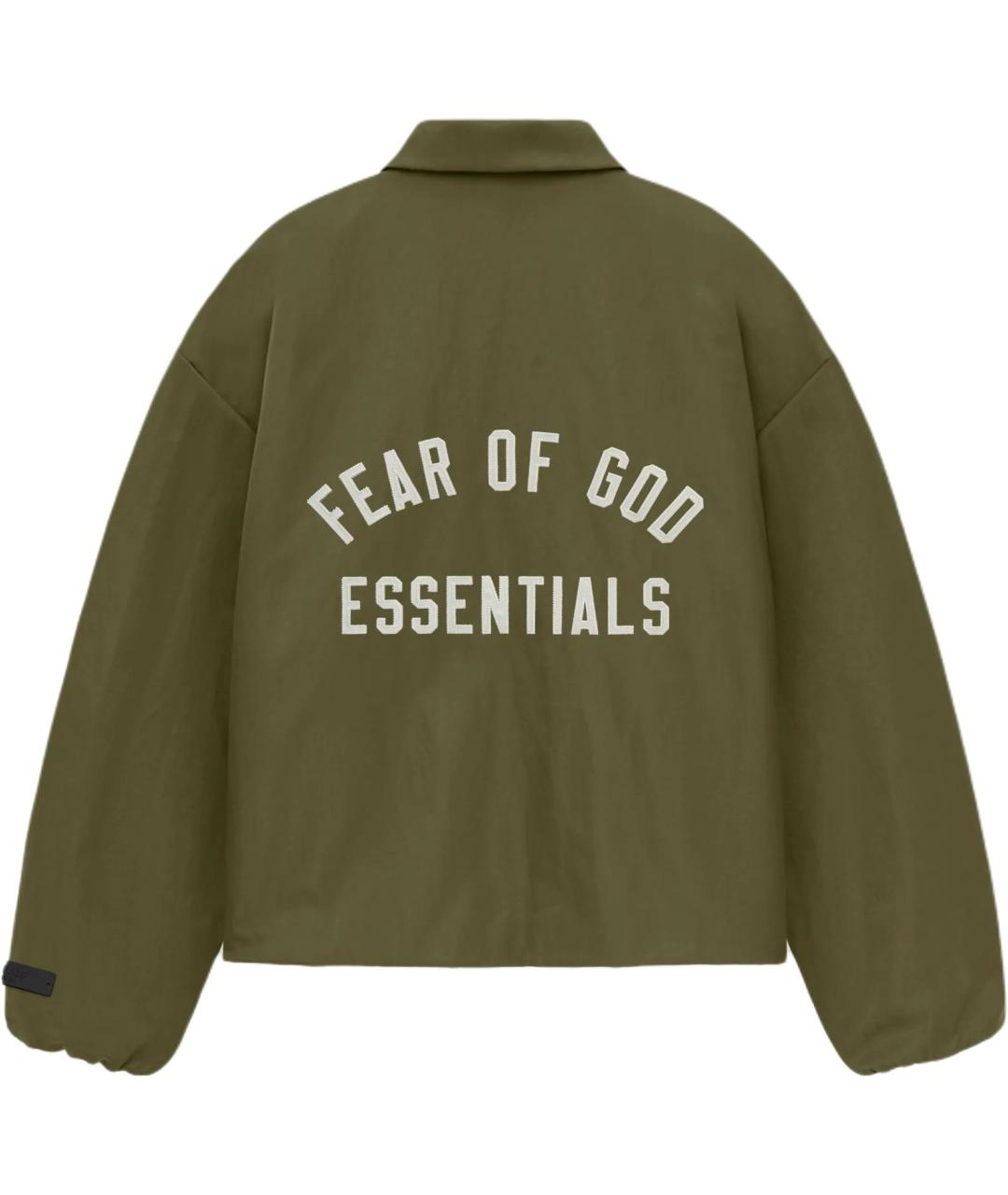 FEAR OF GOD ESSENTIALS Хаки хлопковая куртка, фото 2