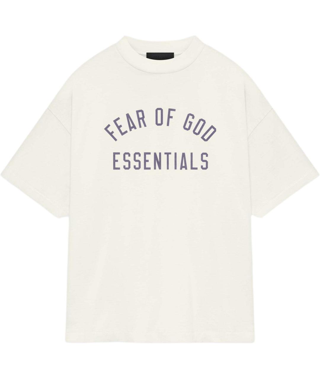 FEAR OF GOD ESSENTIALS Бежевая хлопковая футболка, фото 1