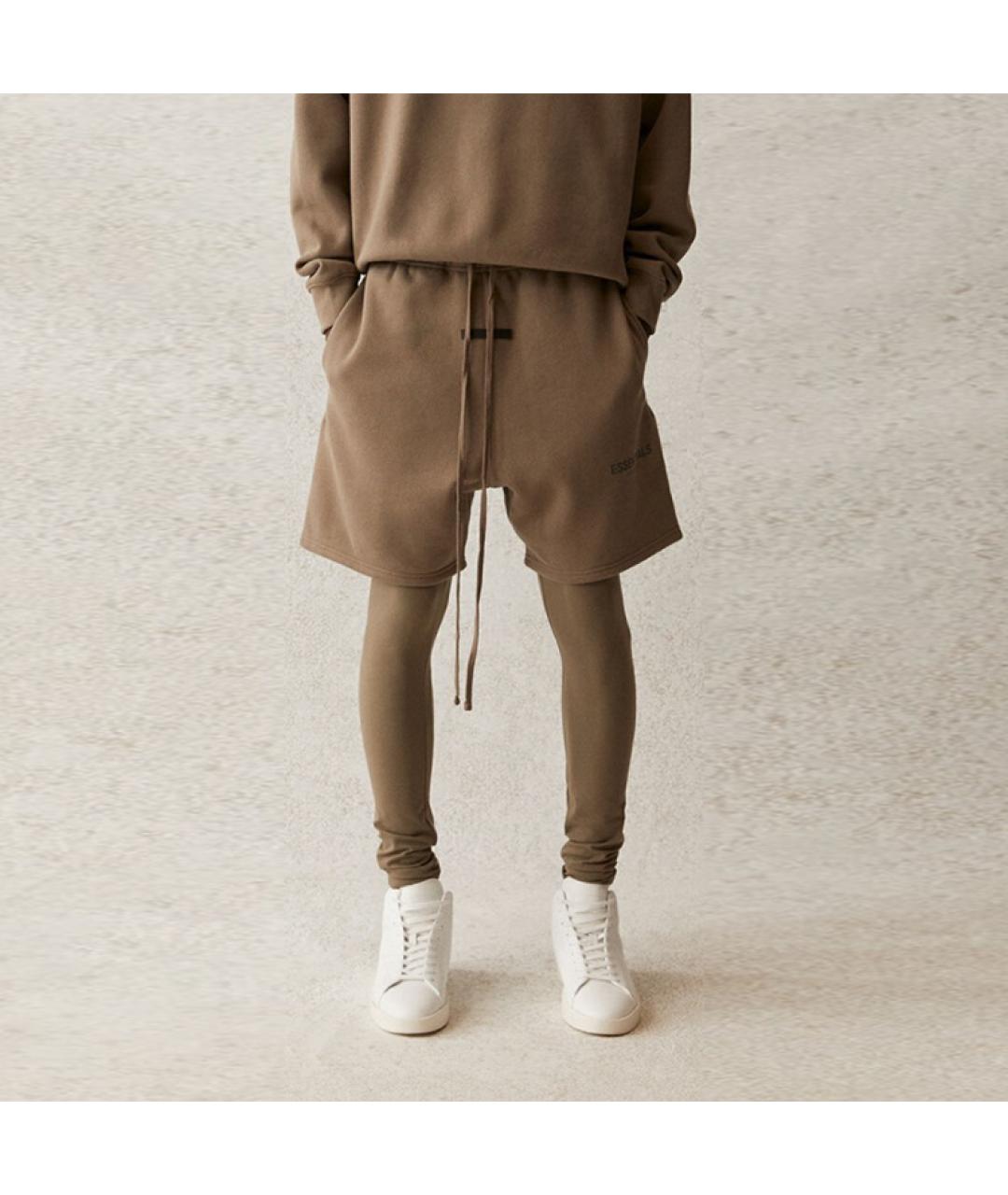 FEAR OF GOD ESSENTIALS Бежевые хлопковые шорты, фото 3