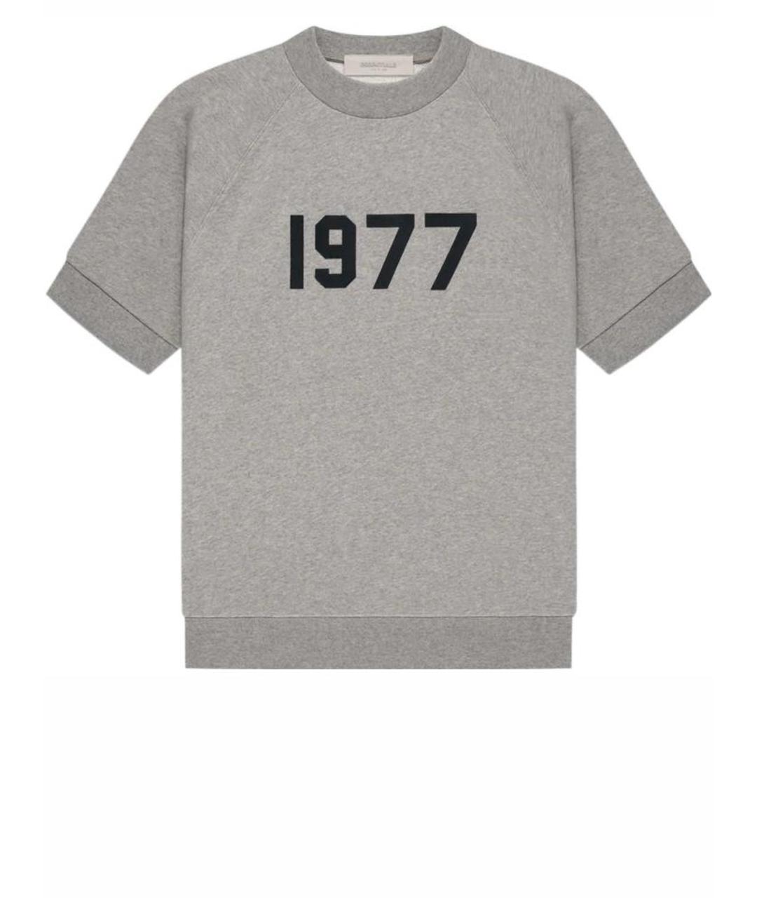 FEAR OF GOD ESSENTIALS Серая хлопковая футболка, фото 1