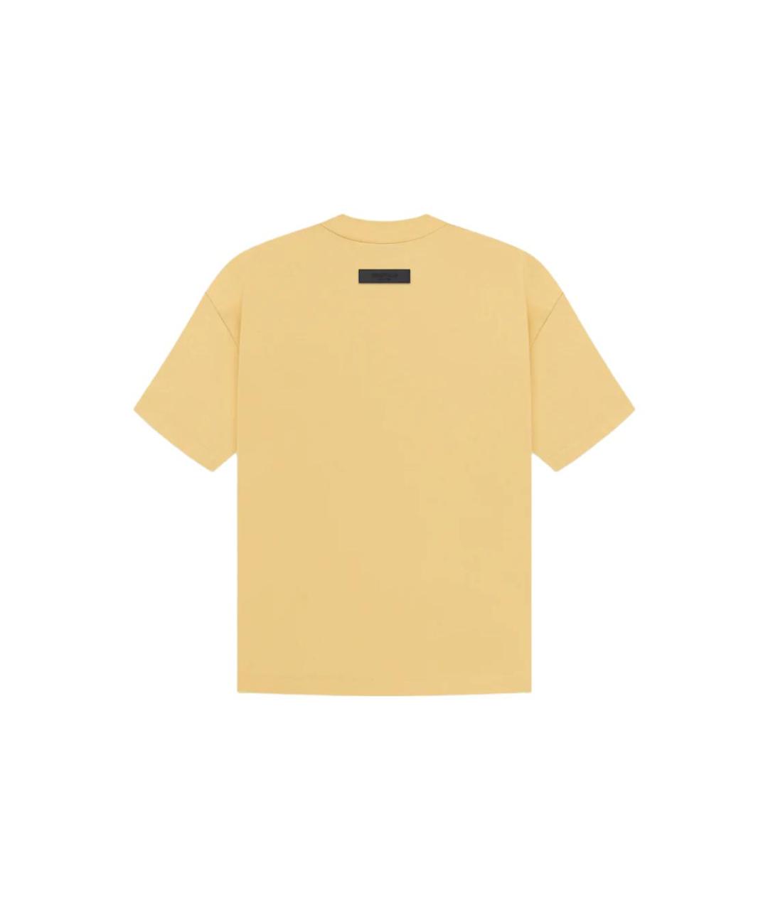 FEAR OF GOD ESSENTIALS Оранжевая хлопковая футболка, фото 2
