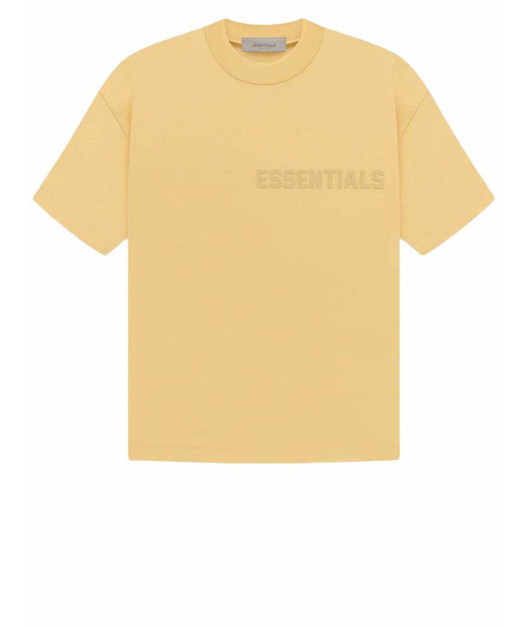 FEAR OF GOD ESSENTIALS Оранжевая хлопковая футболка, фото 1