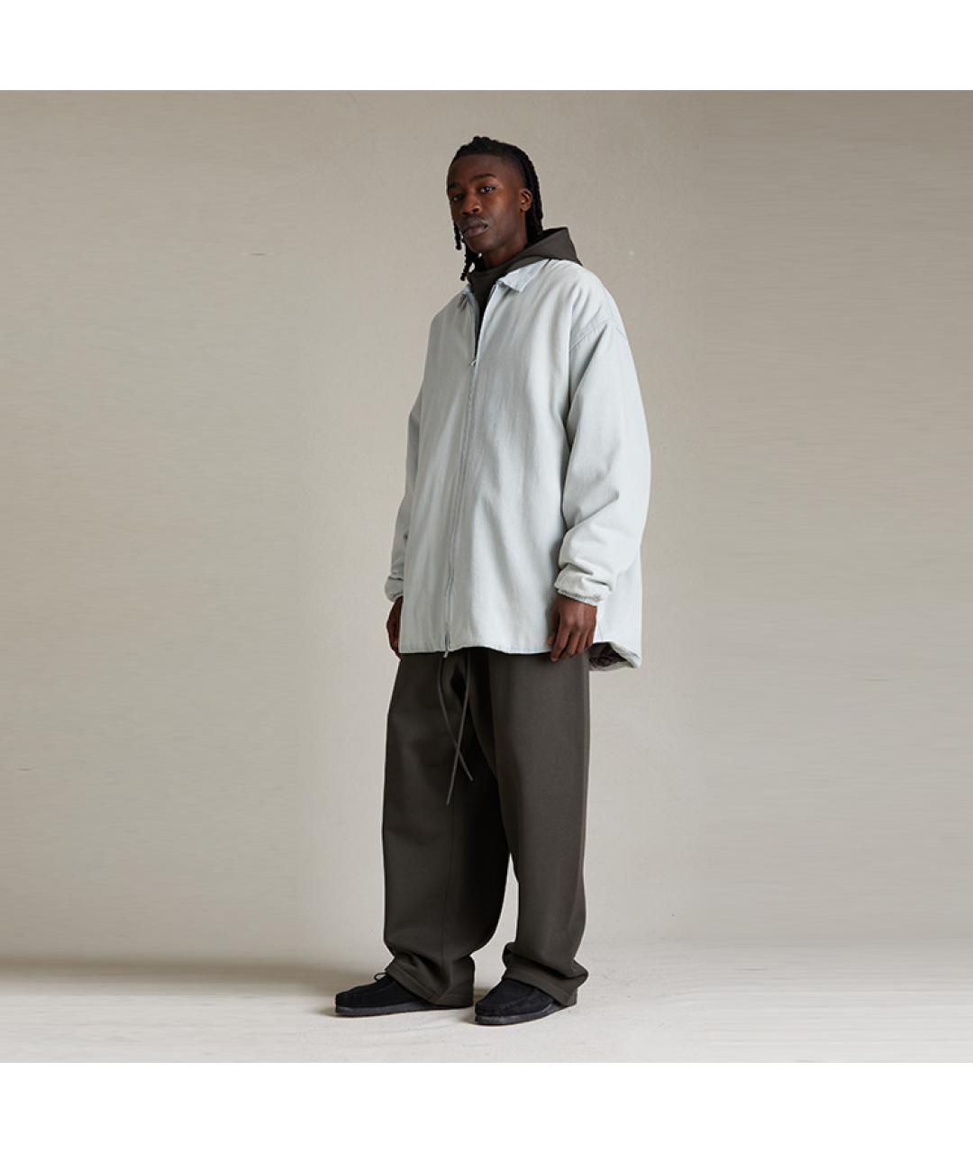 FEAR OF GOD ESSENTIALS Голубая хлопковая куртка, фото 5