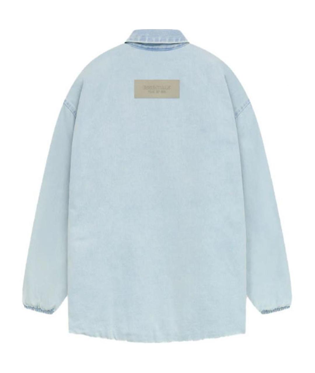 FEAR OF GOD ESSENTIALS Голубая хлопковая куртка, фото 2
