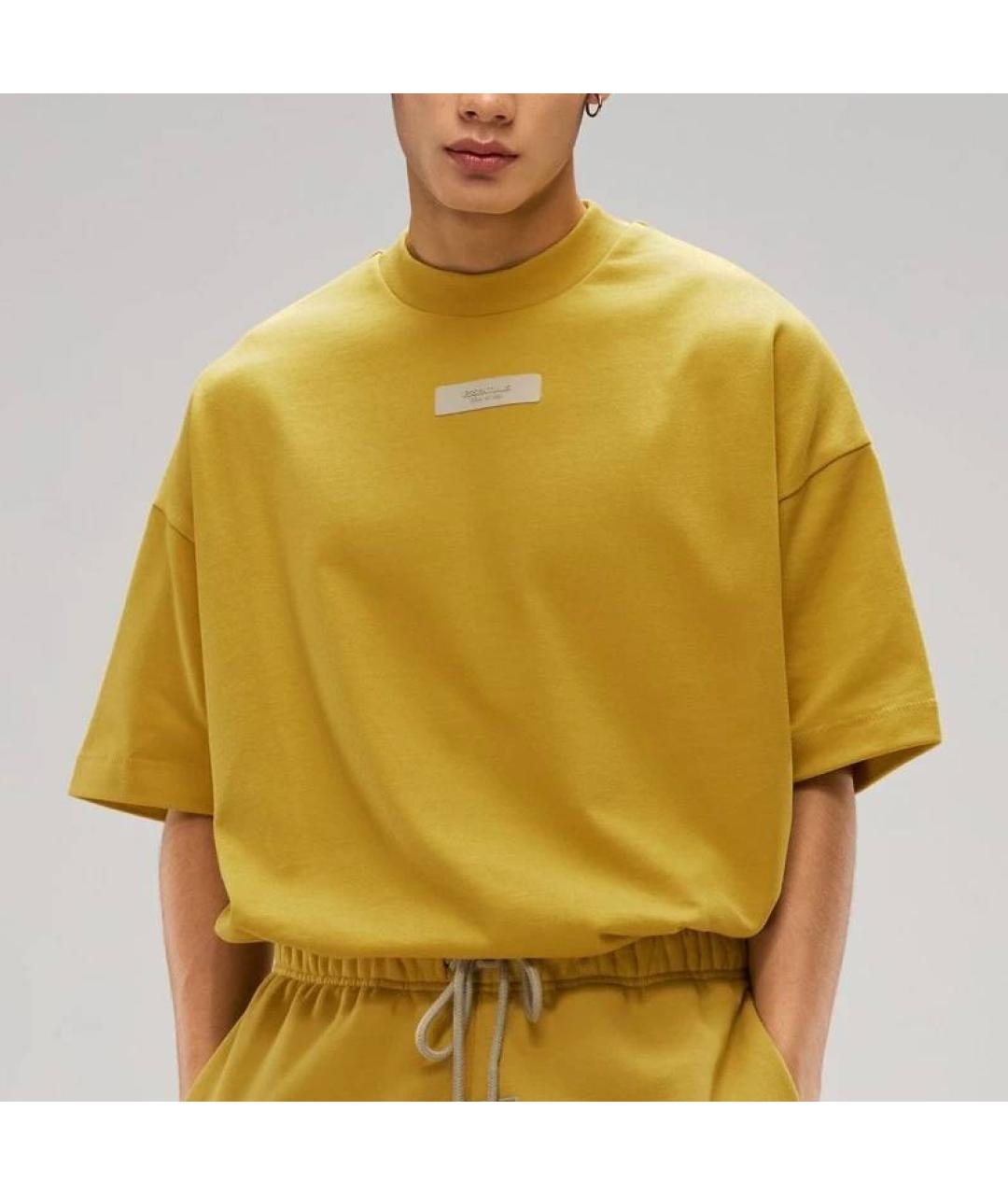 FEAR OF GOD ESSENTIALS Желтая футболка, фото 3
