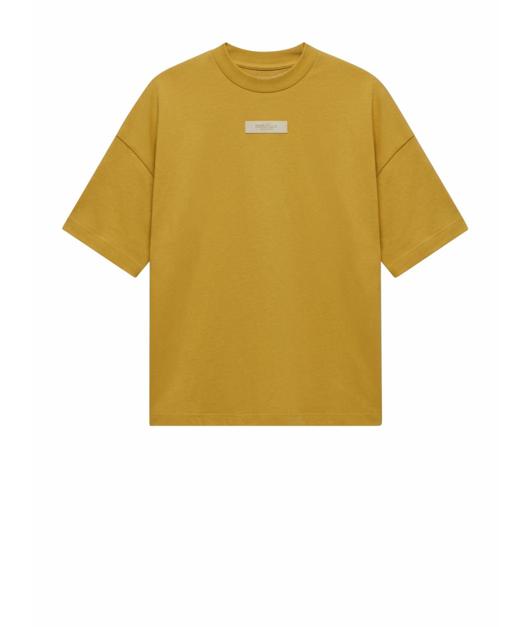 FEAR OF GOD ESSENTIALS Желтая футболка, фото 1