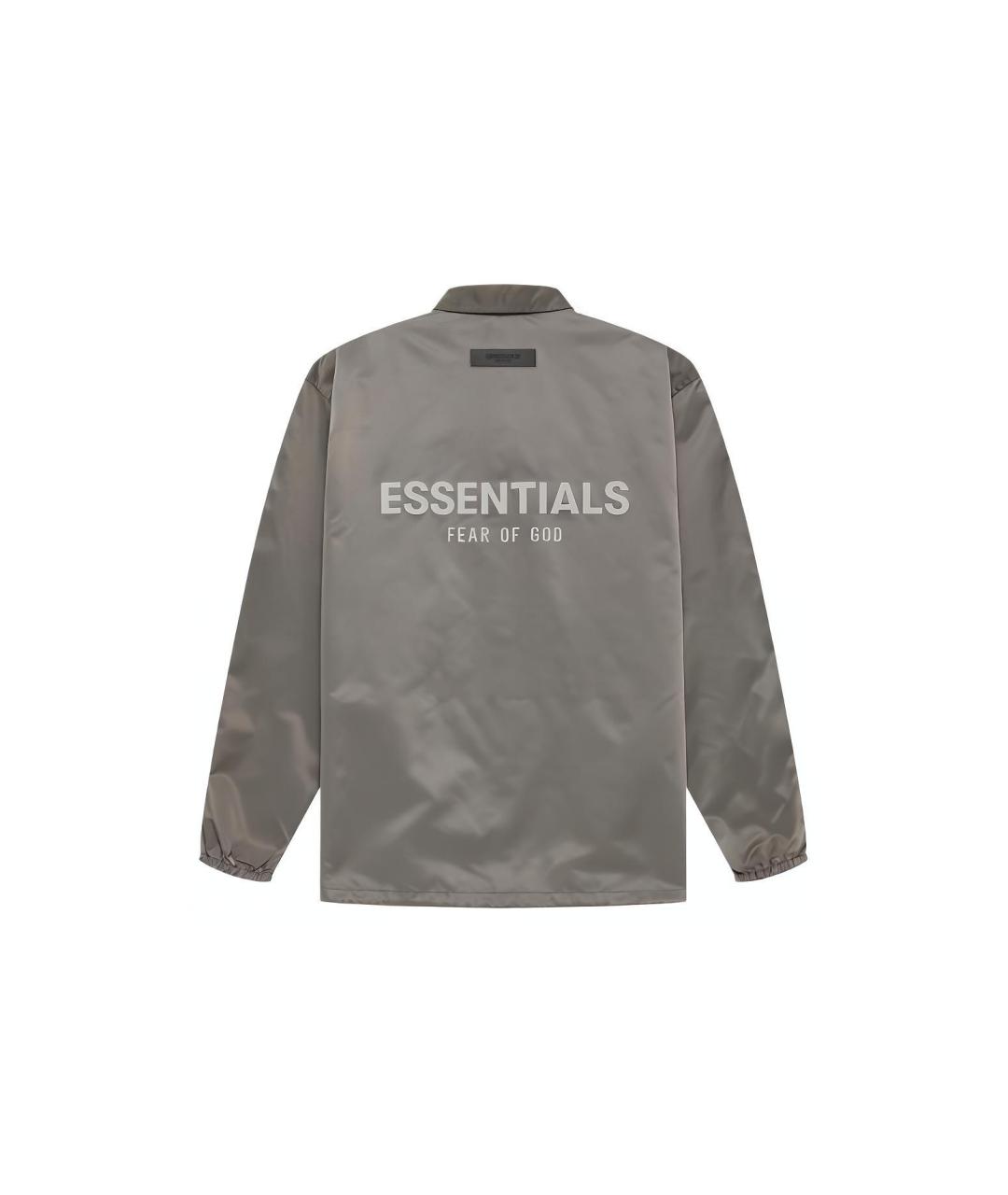 FEAR OF GOD ESSENTIALS Серая хлопковая куртка, фото 2