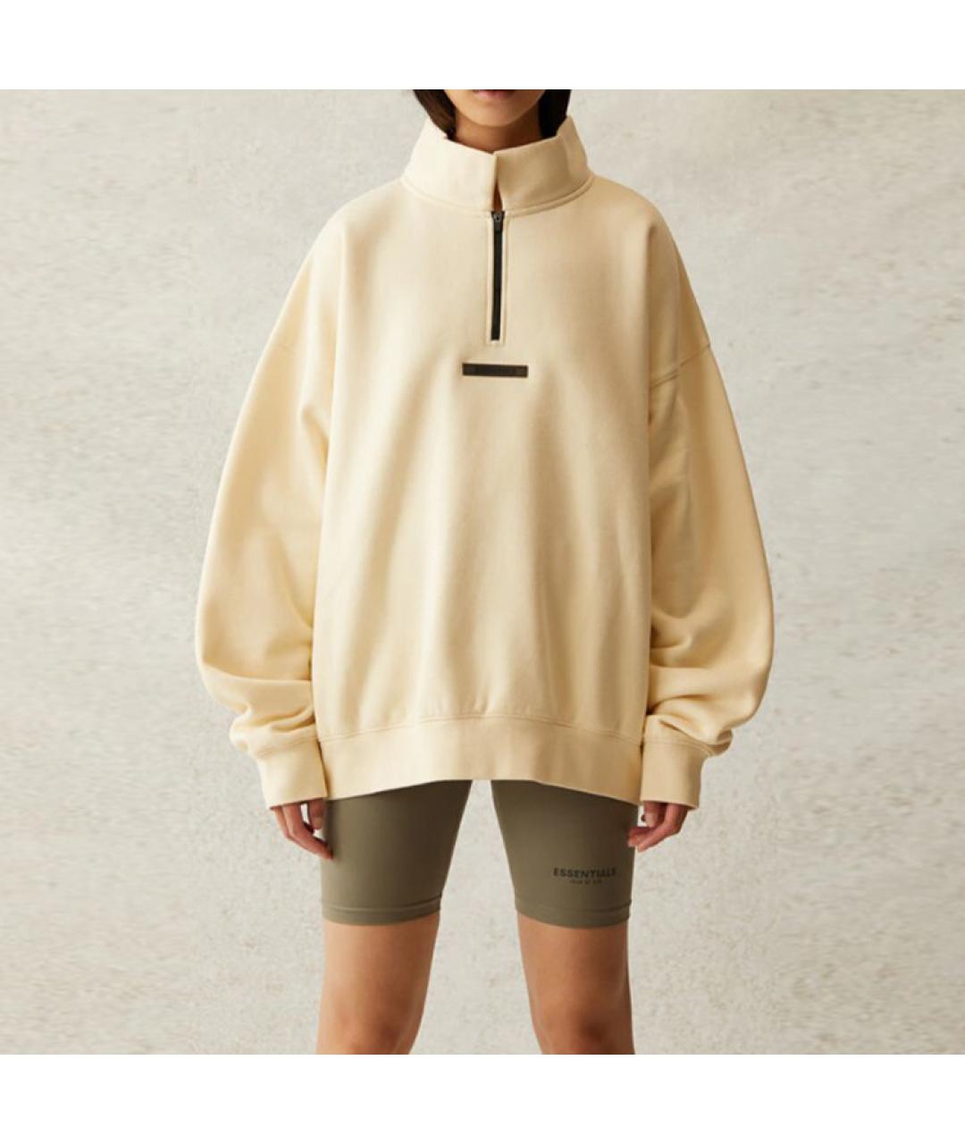 FEAR OF GOD ESSENTIALS Бежевые хлопковые спортивные брюки и шорты, фото 3