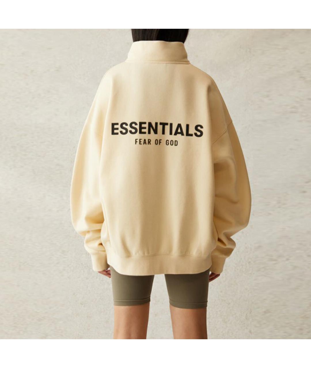 FEAR OF GOD ESSENTIALS Бежевые хлопковые спортивные брюки и шорты, фото 6