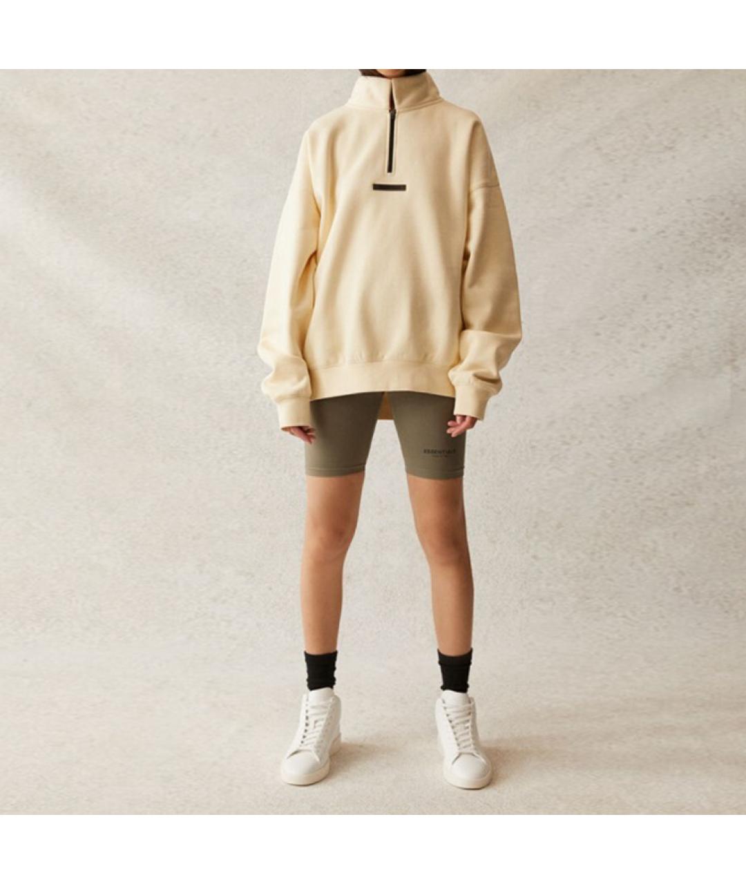 FEAR OF GOD ESSENTIALS Бежевые хлопковые спортивные брюки и шорты, фото 4