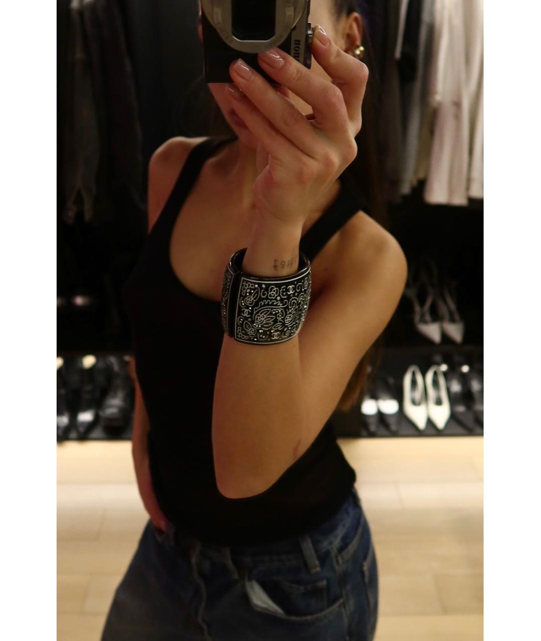 CHANEL Черный браслет, фото 6