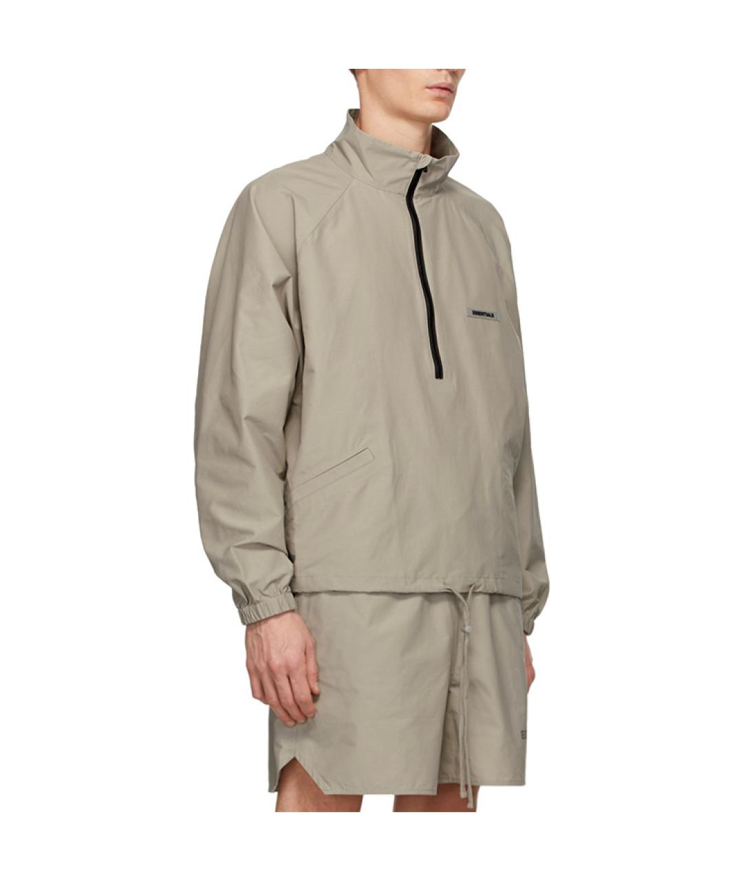 FEAR OF GOD ESSENTIALS Бежевая хлопковая куртка, фото 5
