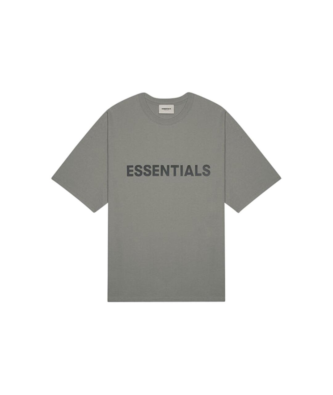 FEAR OF GOD ESSENTIALS Серая хлопковая футболка, фото 1