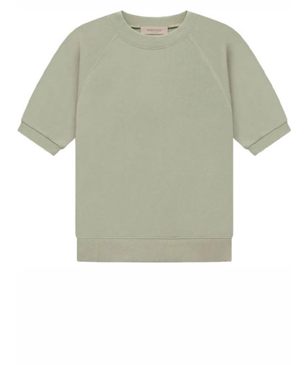 FEAR OF GOD ESSENTIALS Зеленая хлопковая футболка, фото 1