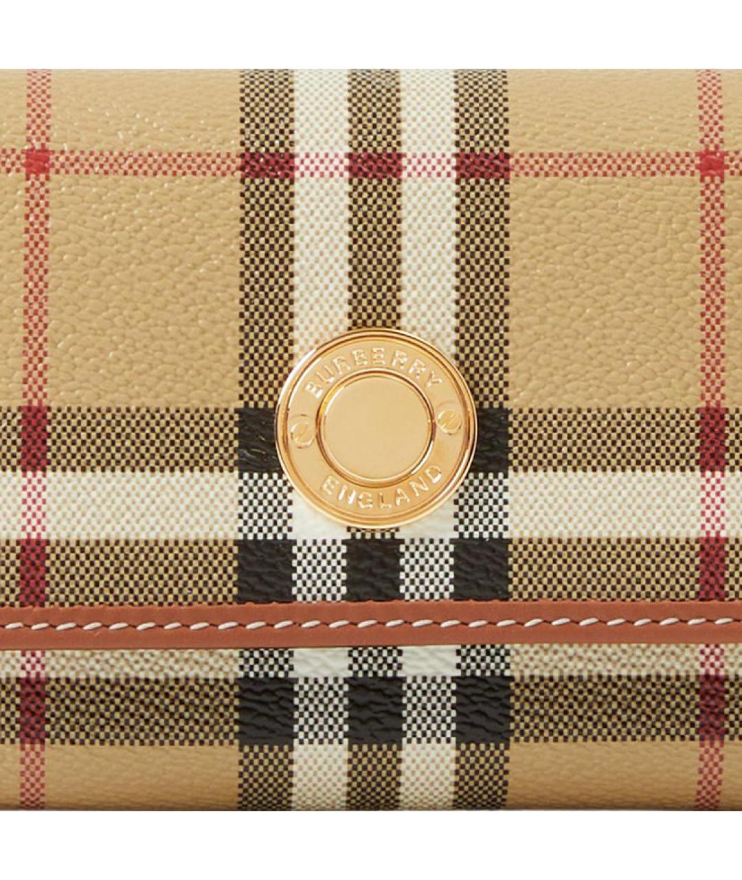 BURBERRY Бежевый кошелек, фото 6