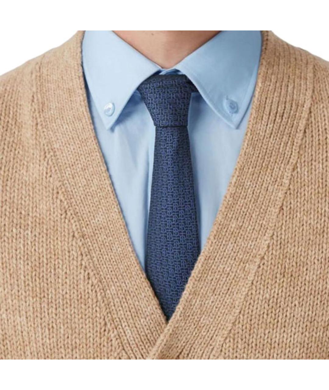 BURBERRY Бежевый кашемировый кардиган, фото 6