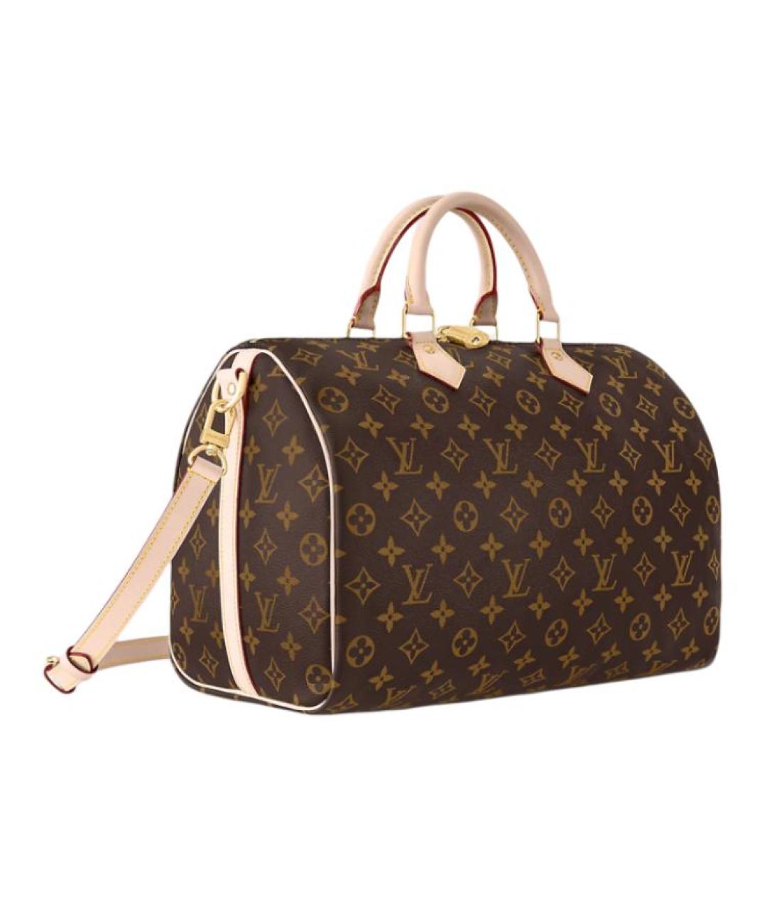 LOUIS VUITTON Коричневая сумка с короткими ручками, фото 2