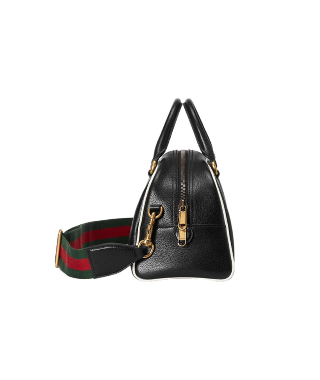 GUCCI Черная кожаная сумка на плечо, фото 6
