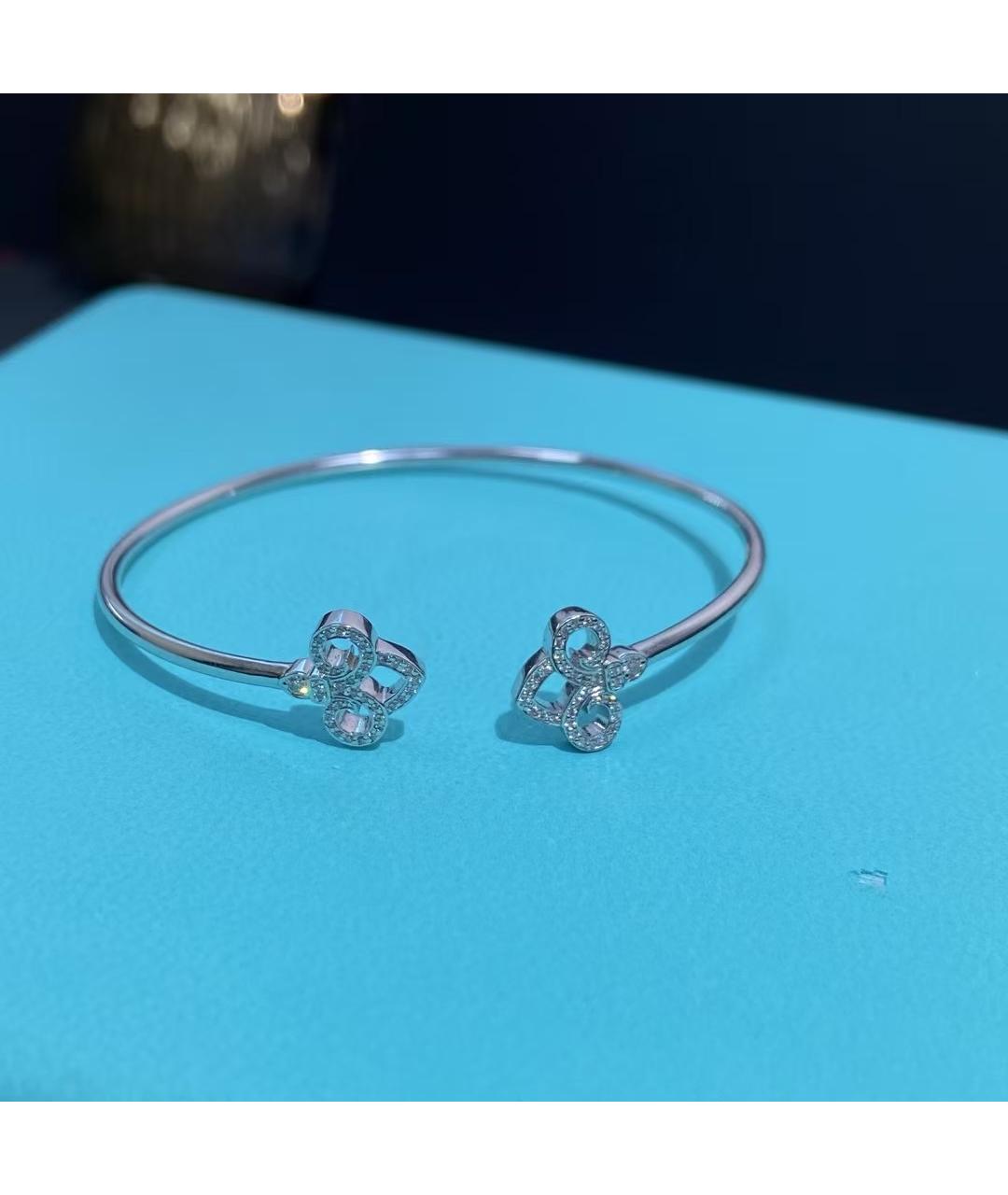 TIFFANY&CO Серебрянный браслет из белого золота, фото 3