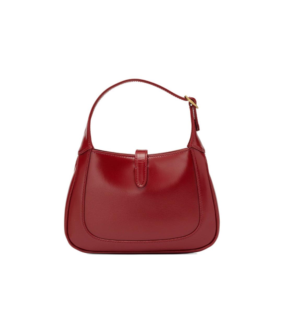 GUCCI Бордовая кожаная сумка через плечо, фото 2