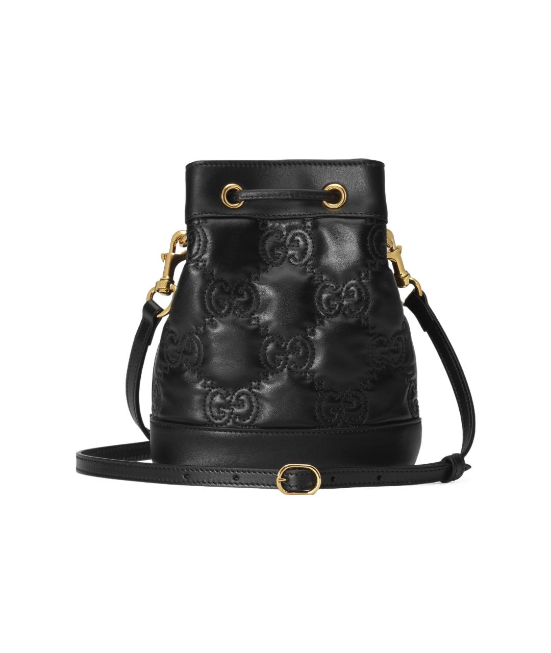 GUCCI Черная кожаная сумка через плечо, фото 3